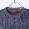 春夏新款时尚个性韩版扎染晕染磨破半袖T恤潮流百搭宽松情侣上衣 商品缩略图2