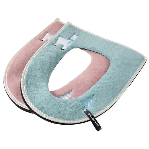 美丽雅马桶坐垫家用四季北欧风坐便套加绒加厚马桶垫 商品图0