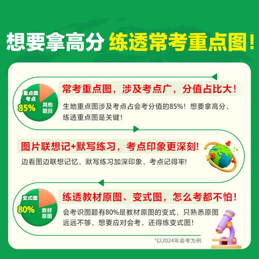 2025万唯中考地理生物识图填图速记默写训练七八年级生地会考必刷题图文详解笔记生物图解会考知识点必备真题考点归纳会考复习资料 商品图1