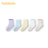 巴拉巴拉儿童袜子夏季网眼儿童运动风袜透气男女童小童大童五双装 商品缩略图4