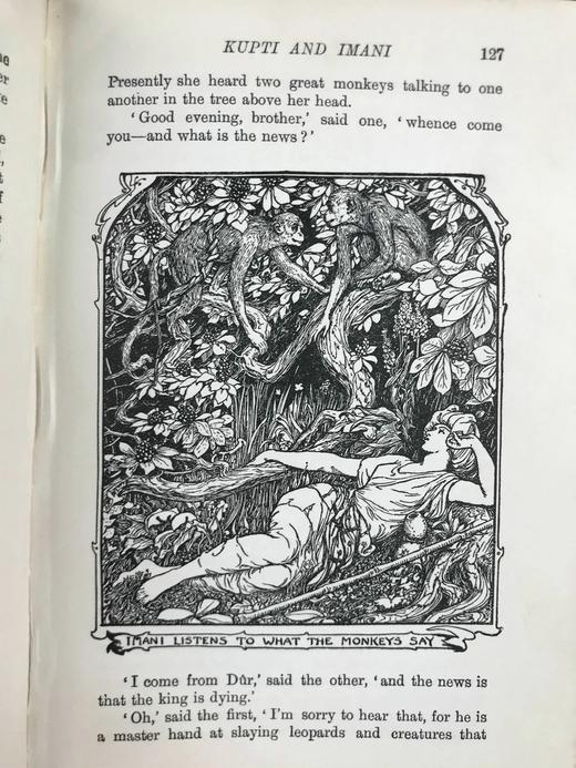 1925年 安德鲁·朗格《橄榄绿童话书》 8幅彩色与大量黑白插图 漆布精装32开 商品图14