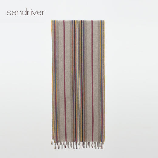 青海手工氆氇条纹流苏围巾SJF96P851N 商品图2