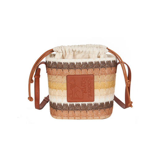 大英博物馆 安德森猫系列 度假风草编 包斜挎包 商品图4