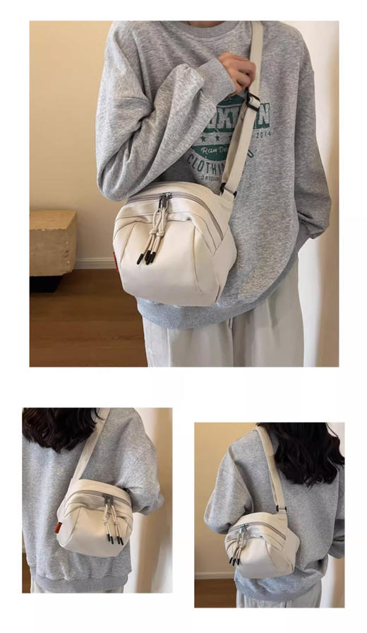 裁缝学苑AQ424新款帆布包纸样女运动骑行背包斜挎包胸包样板 商品图2