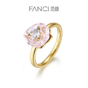 FANCI范琦 绯色玫瑰戒指高级轻奢女单戒
