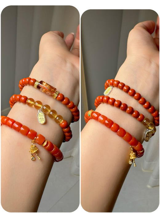 【中国红·静女】静女其姝 美人之贻 晶体干净 发晶成簇 能量强 商品图8