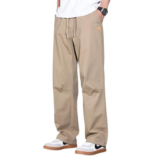 【DYG】大依优型大码休闲裤男美式高街休闲裤男松紧腰抽绳直筒运动休闲裤 商品图4