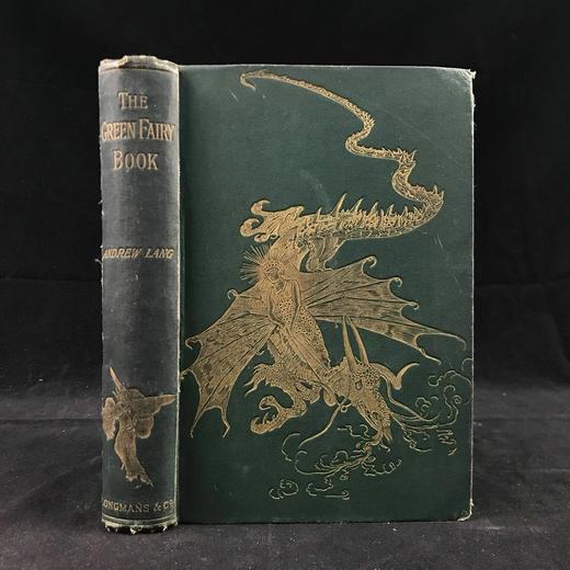 1893年 安德鲁·朗格《绿色童话书》 数十幅精美插图 漆布精装32开 商品图0