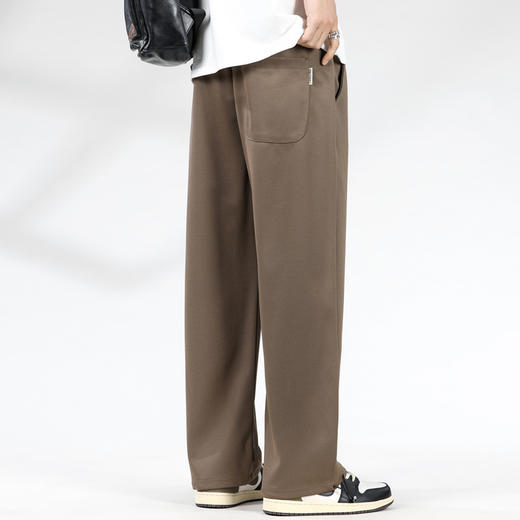 【DYG】大依优型大码男装四季款印花阔腿休闲针织裤男潮流加肥加大码松紧腰束脚休闲卫裤男 商品图3