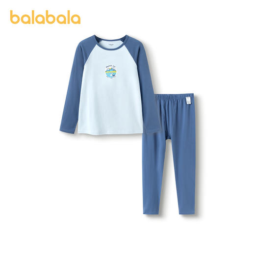 巴拉巴拉男童内衣套装棉秋季新款薄小童打底棉毛衫宝宝中大童睡衣 商品图4