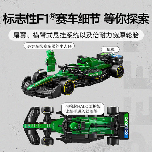 乐高LEGO 阿斯顿·马丁沙特阿美车队 F1® AMR24 赛车LEGC77245 商品图4