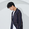 贝纳川竖条纹休闲时尚男士西服100025013776 商品缩略图2