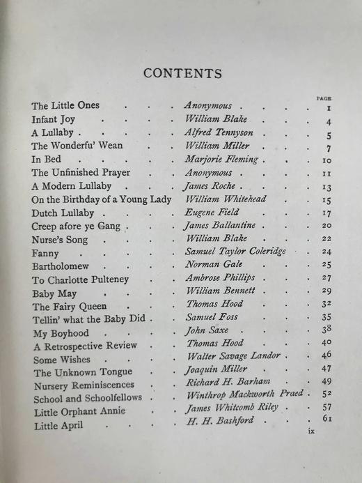 1913年 诗中的童真 8幅彩色与大量黑白插图 漆布精装32开 商品图5