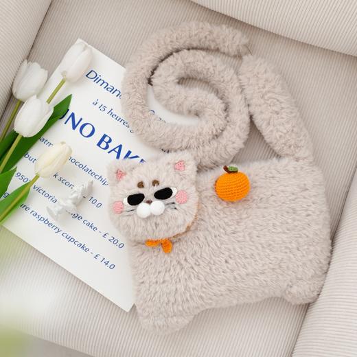 苏苏姐家小猫斜挎包手工diy编织钩针绒绒包毛线团自制包包材料包 商品图1