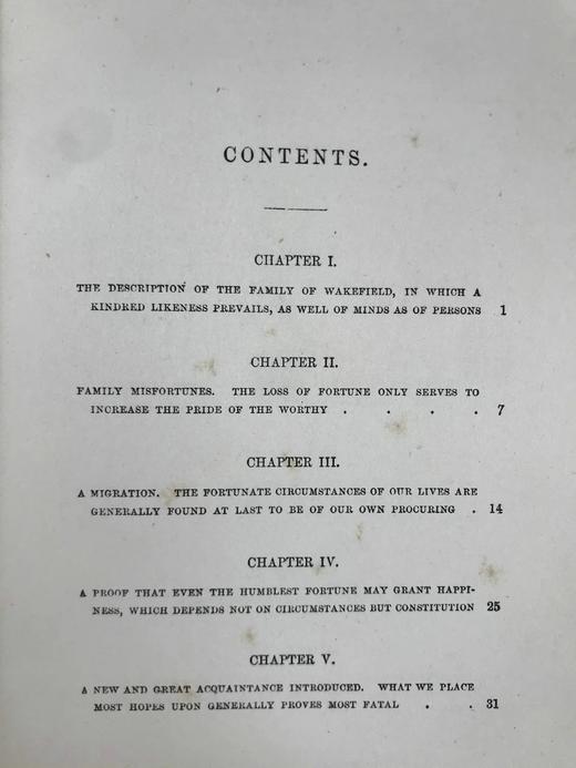 1909年 戈德史密斯《威克菲尔德牧师》 32幅插图 漆布精装32开 商品图3