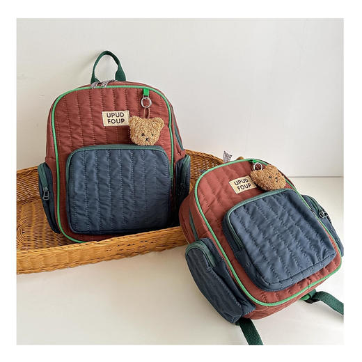 裁缝学苑AQ425幼儿园书包男女宝宝双肩包纸样撞色儿童背包样板 商品图4