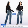 【竹竿裤】simplepieces 春秋新款SPS牛仔裤女微弹显瘦直筒拖地裤 商品缩略图2