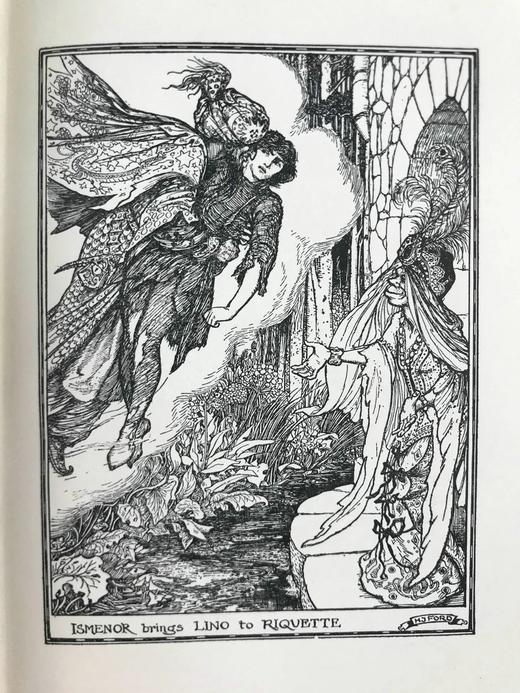 1925年 安德鲁·朗格《橄榄绿童话书》 8幅彩色与大量黑白插图 漆布精装32开 商品图6