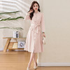 HR-LSNY2552女式春季新款连衣裙2025长袖法式优雅气质显瘦中长款修身显瘦裙子 商品缩略图0