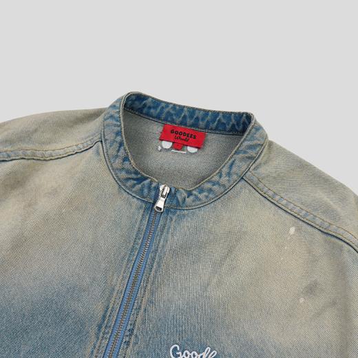 GOODBAI GOODEES梦幻星星印花水洗牛仔夹克 商品图3