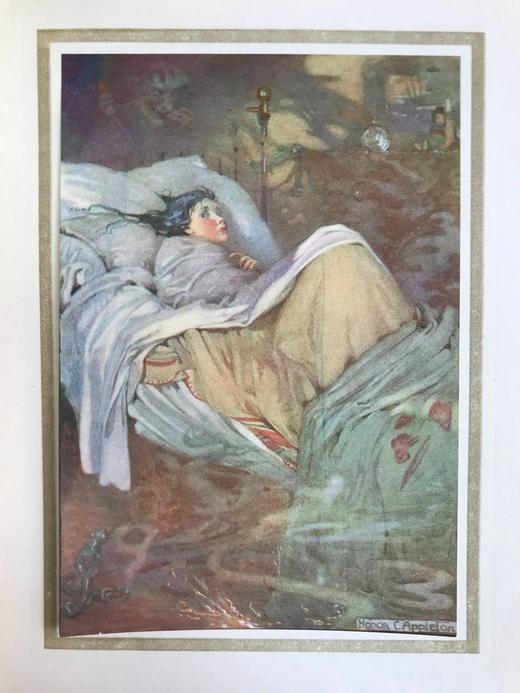 1913年 诗中的童真 8幅彩色与大量黑白插图 漆布精装32开 商品图9