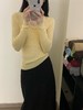 【YW】无忧购韩版纯色修身显瘦正肩鹅蛋领长袖百搭小衫867# 商品缩略图7