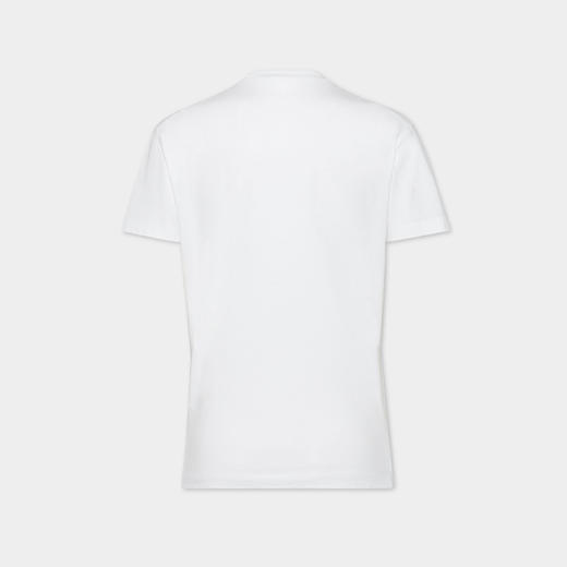 DSQUARED2 女士红色徽标标签棉质圆领短袖T恤 白色 S75GD0476 D20020 100 商品图1