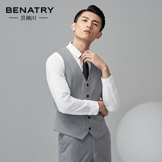 贝纳川男士通勤西服马甲100008022118 商品图4
