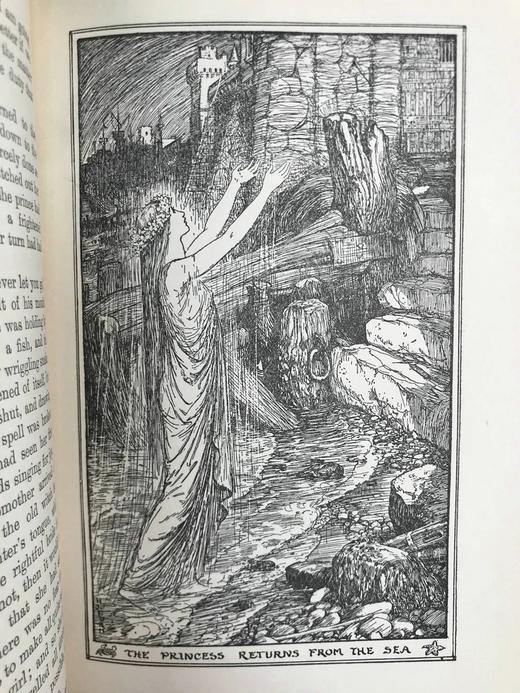 1922年 安德鲁·朗格《橙色童话书》 8幅彩色与大量黑白插图 漆布精装32开 商品图11