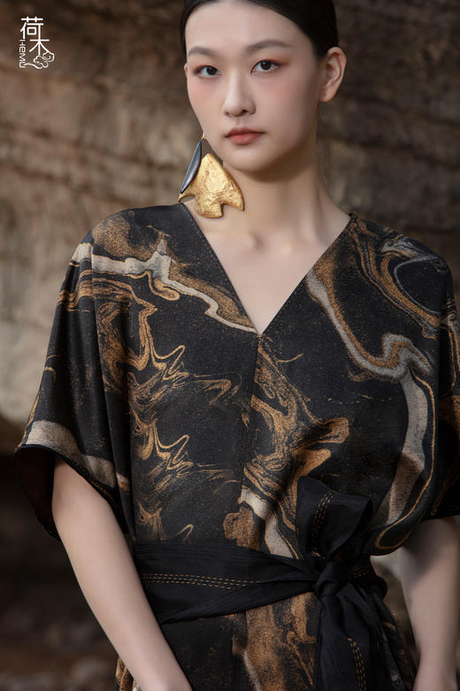 荷木HEMU丨鎏金·连衣裙 商品图3