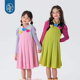年衣童装女童连衣裙2025年春季新款女宝裙子甜美儿童美上心巴旗袍裙