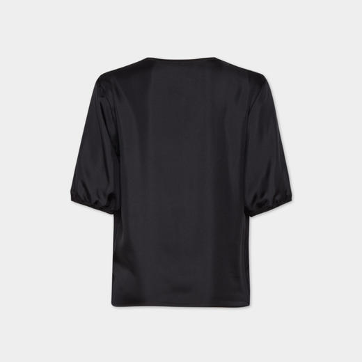 DSQUARED2 女士字母徽标贴片真丝圆领短袖T恤 黑色 S75NC1108 D35139 900 商品图1