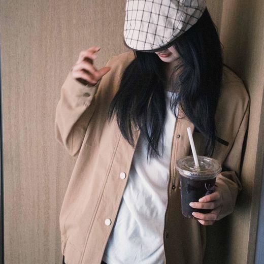 顺丰包邮洛诗琳34640巴恩风水洗拼接撞色翻领夹克外套670 商品图1