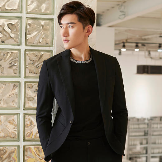 贝纳川休闲一粒扣男士西服外套100025030402 商品图3