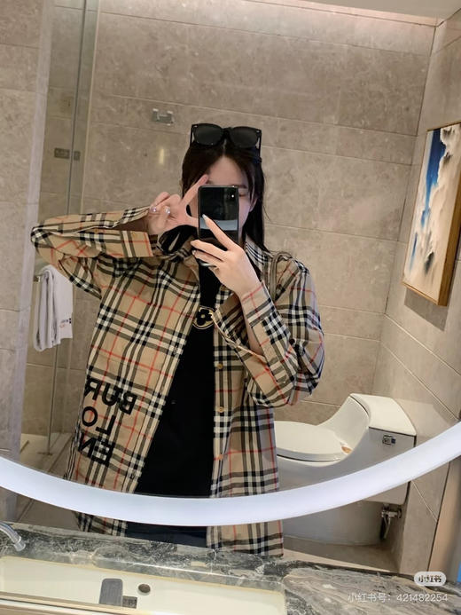 BURBERRY 字母胶印长袖衬衫 商品图5