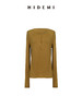 HIDEMI极简超柔软弹力圆领纽扣亨利领廓形长袖针织T恤 商品缩略图10