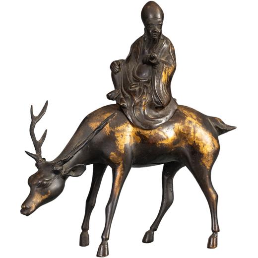 清 铜鎏金寿星摆件 商品图5