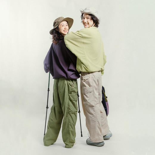 【降价福利】ACMEITEM 爱棵米 春户外亲子防泼水直筒工装裤休闲宽松长裤子男女 GAG3020815A GAG3020868A 商品图2