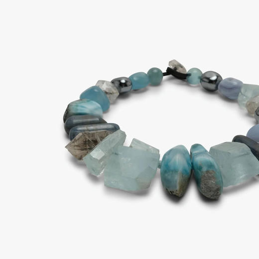 订购8周到｜MONIES-chalcedony-海蓝宝 海纹石 项链［丹麦设计师］ 商品图2