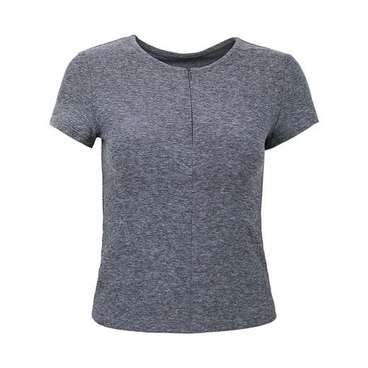 【3~5天发货】跃牌【美度空间】系列 NU青春裸感修身显瘦瑜伽短袖高级感收腰内搭运动T恤TX52015 商品图4