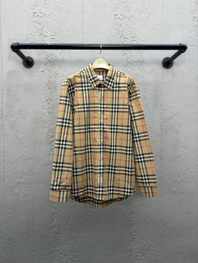 BURBERRY 格纹棉府绸衬衫