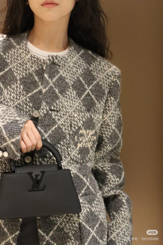 LOUIS VUITTON 格纹字母圆领外套 徐明浩同款 商品图5