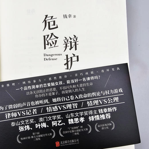 危险辩护 | 张炜、叶梅、阿乙、魏思孝的倾情推荐！职场女律师推理——为了微弱的声音也被听到，她将自己卷入致命的舆论与权力游戏。 商品图7