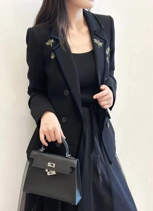 D家金丝刺绣镶钻蜻蜓重工修身西装外套 商品图0