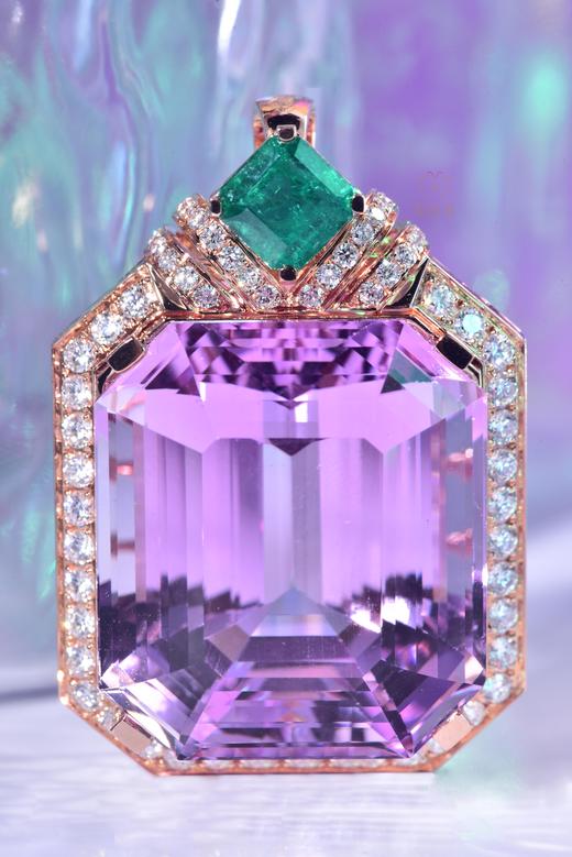 【紫色梦想】紫锂辉石镶钻坠CB12411070 商品图7