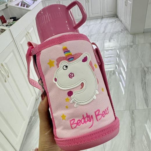 杯具熊保温杯儿童316不锈钢高颜值女杯子便携可爱小学生吸管水杯 商品图0