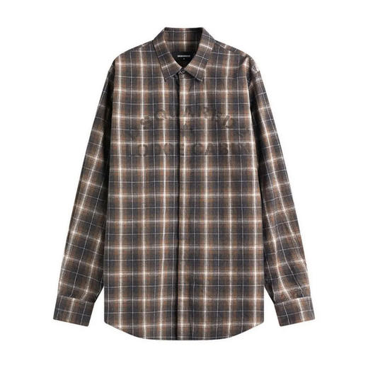 DSQUARED2 男士字母徽标印花棉质长袖衬衫 混色 S74DM0918 D35161 001F 商品图0
