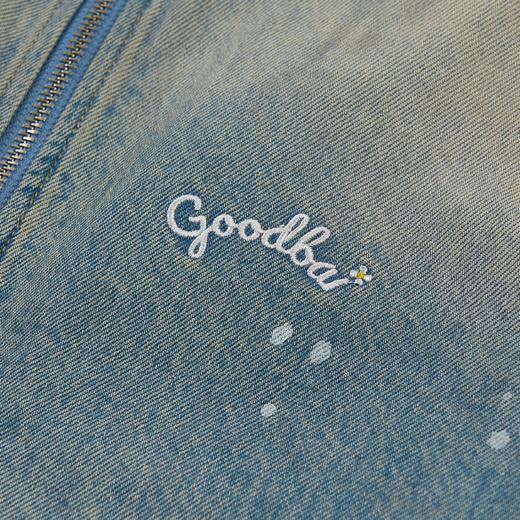 GOODBAI GOODEES梦幻星星印花水洗牛仔夹克 商品图4