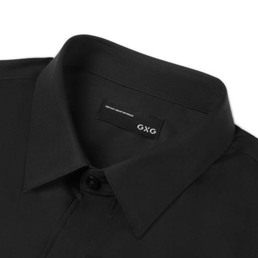 GXG男装 黑色通勤免烫商务长袖衬衫 春季热卖 商品图2