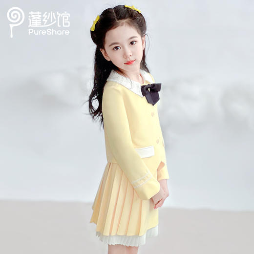 PureShare 学院风柠檬起司外套 半裙 商品图4